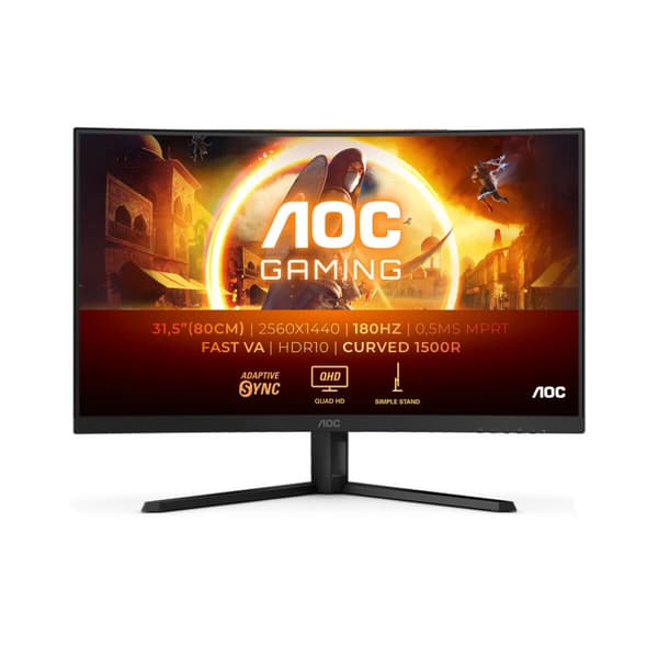 Spilleskjerm AOC CQ32G4VE Quad HD 32" Sort, Grå