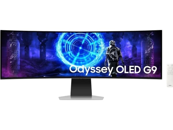 Samsung S49DG950SU, 124.5 cm (49"), 5120 x 1440 pixels, Dual QHD, OLED, 0.03 ms, Silver