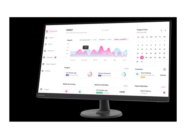 Lenovo D32-40 32″ Full HD LED-skärm 1920 x 1080 HDMI DisplayPort