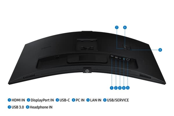 Samsung S65VC computerskærm 86,4 cm (34") 3440 x 1440 pixels UltraWide Quad HD LCD Sort
