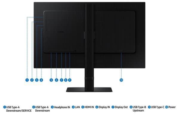 Samsung S60UD datorskärm 61 cm (24") 2560 x 1440 pixlar Quad HD LCD Svart