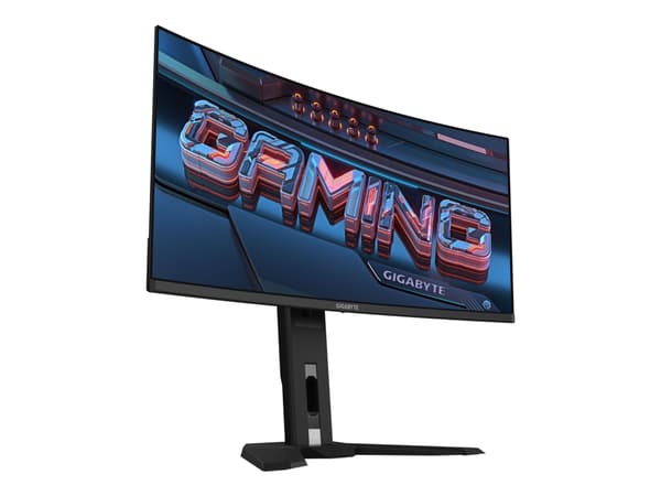 Gigabyte MO34WQC - OLED-skjerm - gaming - kurvet - 34" - 3440 x 1440 WQHD @ 175 Hz - 1000 cd/m² - 1500000:1 - DisplayHDR 400 True Black - 0.03 ms - 2