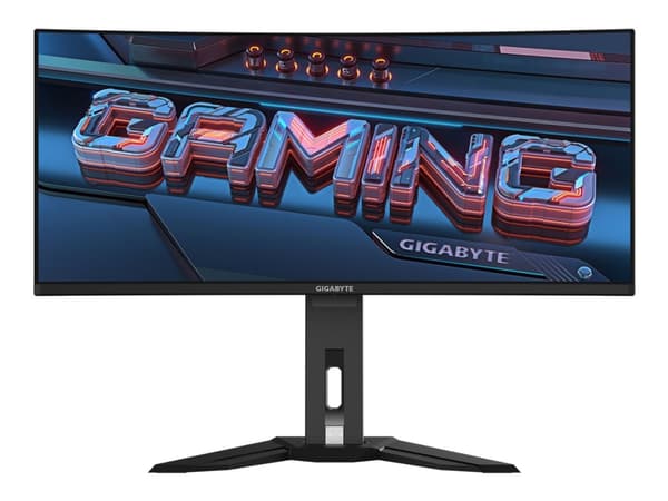 Gigabyte MO34WQC - OLED-skjerm - gaming - kurvet - 34" - 3440 x 1440 WQHD @ 175 Hz - 1000 cd/m² - 1500000:1 - DisplayHDR 400 True Black - 0.03 ms - 2