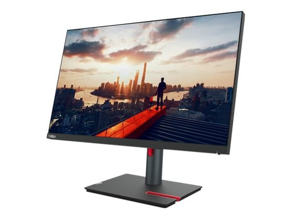 Lenovo ThinkVision P24h-30 - LED-skärm - 24" (23.8" visbar) - 2560 x 1440 QHD - IPS - 300 cd/m² - 1000:1 - 4 ms - HDMI, DisplayPort, USB-C - korpsvar Svart