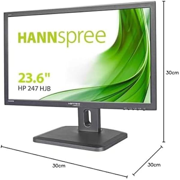 HANNSPREE HP247HJB skärm - TFT - 23 tum - 1920 x 1080 - 5 ms - IPS - Svart