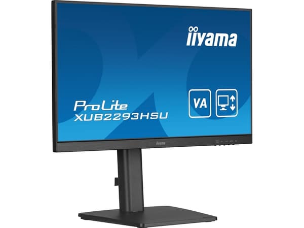 iiyama ProLite XUB2293HSU-B7 - LED-skjerm - 21.5" - 1920 x 1080 Full HD (1080p) @ 100 Hz - IPS - 300 cd/m² - 1000:1 - 1 ms - HDMI, DisplayPort - høyt