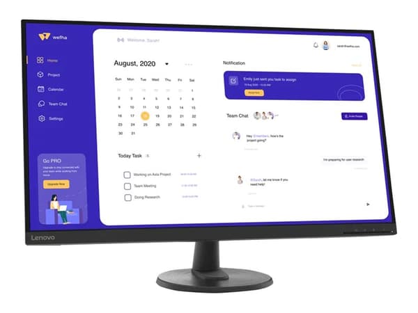Lenovo D32u-40 31.5″ 3840 x 2160 4K Skärm HDMI DisplayPort Svart