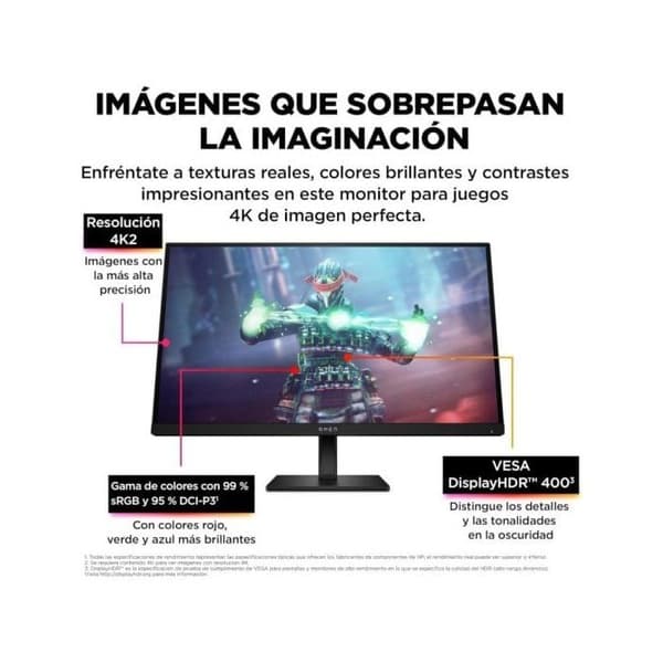 HP OMEN 27-tums UHD 144Hz spelskärm - OMEN 27k