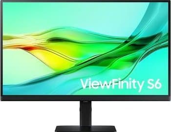 Samsung ViewFinity S6 S27D604UAU - S60UD Series - LED-skjerm - USB - 27" (26.9" synlig) - 2560 x 1440 QHD @ 100 Hz - IPS - 350 cd/m² - 1000:1 - HDR10