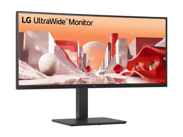 LG UltraWide 34BA75QE-B - LED-skärm - böjd - 34" - 3440 x 1440 WQHD @ 60 Hz - IPS - 300 cd/m² - HDR10 - 5 ms - 2xHDMI, DisplayPort, USB-C - högtalare