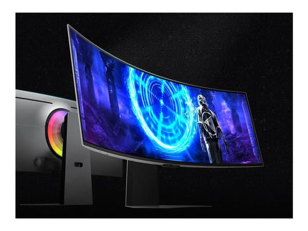 Samsung Odyssey OLED G9 S49DG954SU - G95SD Series - OLED-monitor - Smart - spel - böjd - 49" - 5120 x 1440 Dual Quad HD @ 240 Hz - 250 cd/m² - 100000