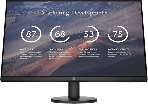 HP P27V G4 Black 9TT20AA#ABB musta