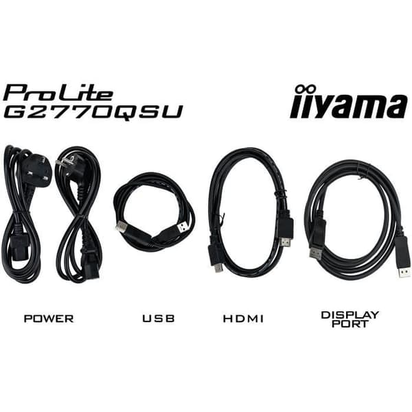 PC-skärm - IIYAMA - G2770QSU-B6 - 27" QHD - Snabb IPS - 180Hz - 0.2ms - HDMI/DP/USB HUB - Högtalare - Svart