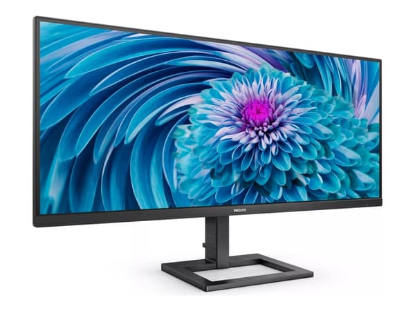 Philips E-line 346E2LAE - LED-skärm - 34" - 3440 x 1440 WQHD @ 100 Hz - VA - 300 cd/m² - 4000:1 - 1 ms - HDMI, DisplayPort, USB-C - högtalare - svart Svart