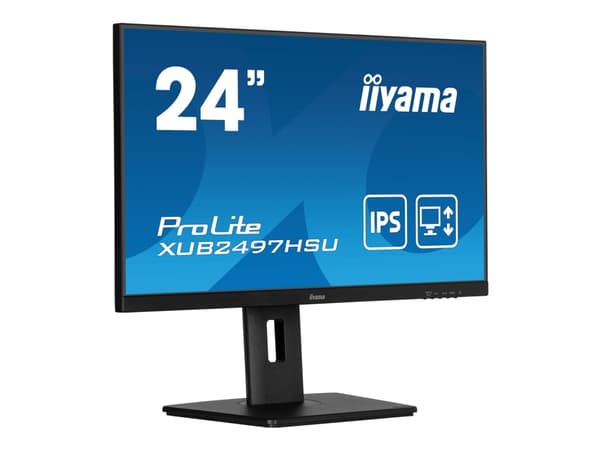 iiyama XUB2497HSU-B2, 60,5 cm (23,8"), 1920 x 1080 pikseliä, Full HD, LED, 1 ms, musta, Musta