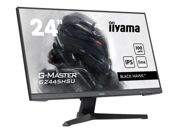 iiyama G-MASTER G2445HSU-B2, 61 cm (24"), 1920 x 1080 pikseliä, Full HD, LCD-näyttö, 1 ms, Musta