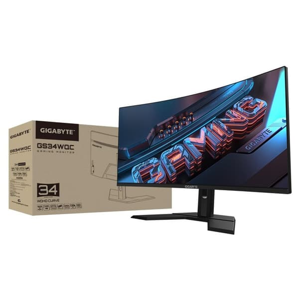 Näyttö Gigabyte GS34WQC 34" Wide Quad HD 50-60 Hz