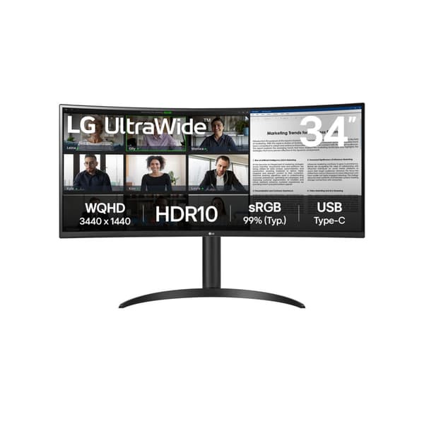 Lg 34wr50qk-b 34´´ Wqhd Va Lcd 100hz Skærm Sort