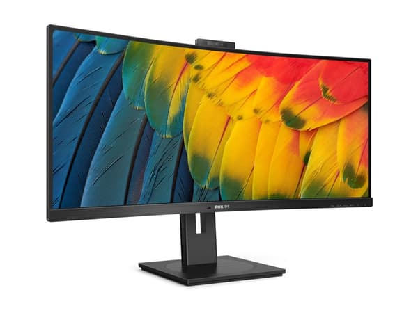 Philips 34B1U5600CH - 5000 Series - LED-skärm - böjd - USB - 34" - 3440 x 1440 WQHD @ 120 Hz - VA - 350 cd/m² - 3000:1 - 4 ms - HDMI, DisplayPort, US