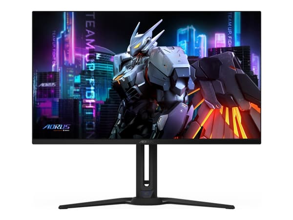 AORUS FO32U - OLED-skjerm - gaming - 32" (31.5" synlig) - 3840 x 2160 UHD @ 165 Hz - 1000 cd/m² - 1500000:1 - DisplayHDR 400 True Black - 0.03 ms - 2 Sort