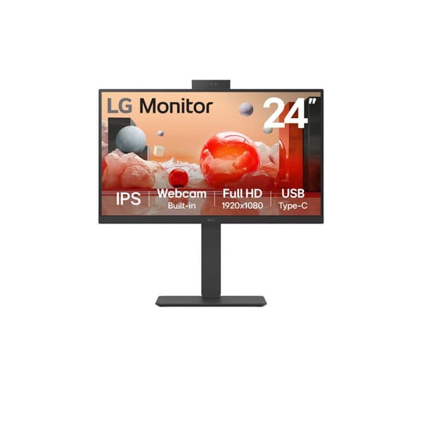Skærm LG 24BA850-B Full HD 23,8" Sort
