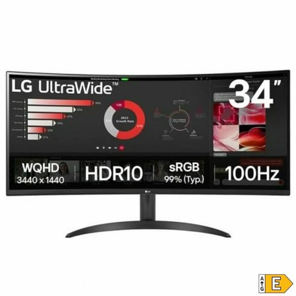 Näyttö LG 34WR50QK-B Wide Quad HD 34" 100 Hz