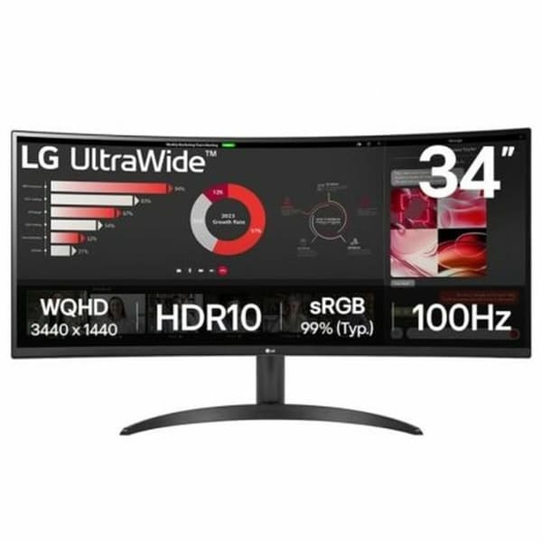 Näyttö LG 34WR50QK-B Wide Quad HD 34" 100 Hz musta