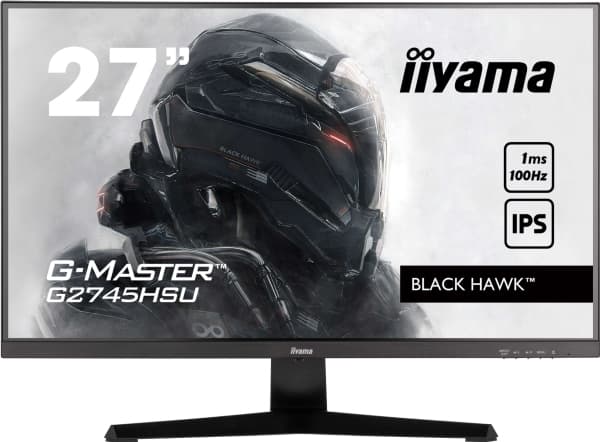 iiyama G-MASTER Black Hawk G2745HSU-B2 - LED-skjerm - 27" - 1920 x 1080 Full HD (1080p) @ 100 Hz - IPS - 300 cd/m² - 1300:1 - 1 ms - HDMI, DisplayPor