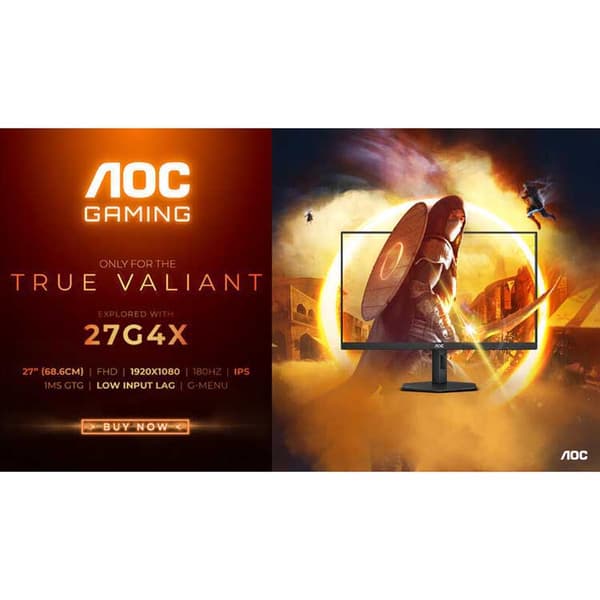 Aoc 27g4xe 27´´ Full Hd Ips Led 180hz Gaming-skärm
