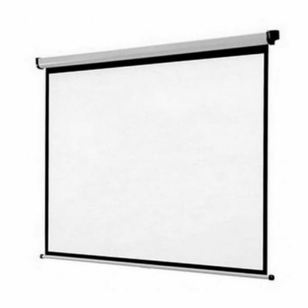 Projektionsduk iggual MANUAL (200 x 200 cm) Svart, Vit