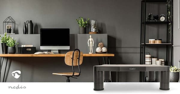 Nedis Monitor Stand | Ergonomisk: Yes | Maksimal bæreevne: 18 kg | Universal | Justérbar højde: Ja