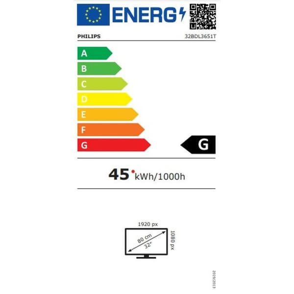 Videovæg Monitor Philips 32BDL3651T00 Full HD 32"