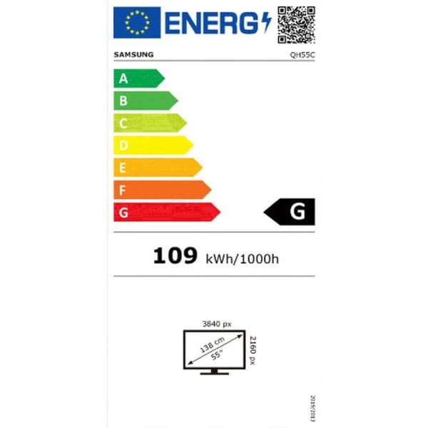 Videovæg Monitor Samsung QH55C 4K Ultra HD 55"