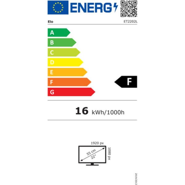 Näyttö Elo Touch Systems 2202L 21,5" 60 Hz