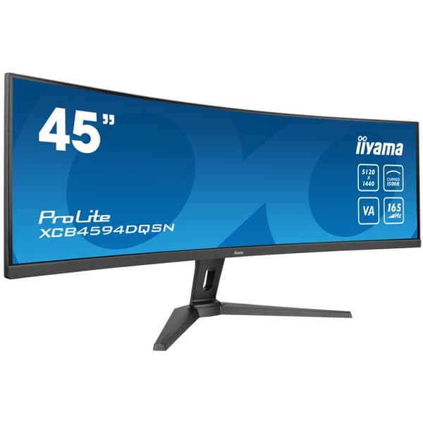 iiyama G-MASTER 45'LCD Curved Bus. UWQHD PC plattskärm 114,3 cm (45') 5120 x 1440 pixlar Dual QHD LED Svart