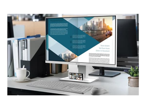 MSI PRO MP2412W - LED-skärm - 24" (23.8" visbar) - 1920 x 1080 Full HD (1080p) @ 100 Hz - VA - 250 cd/m² - 3000:1 - 1 ms - HDMI, DisplayPort