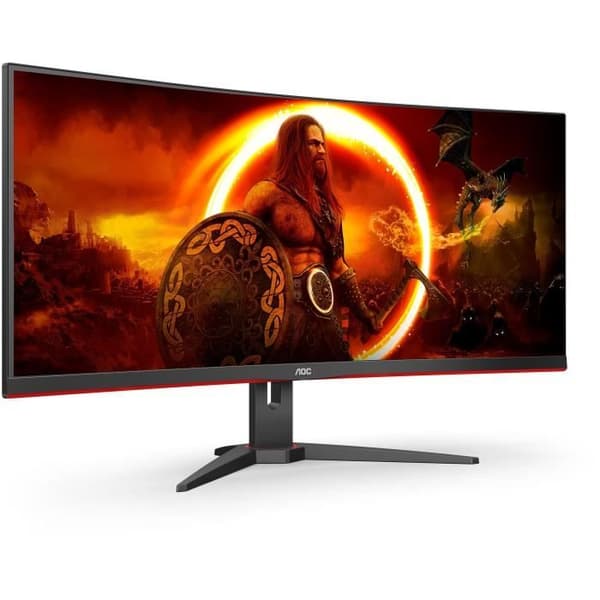 AOC CU34G2XE 34" WQHD Curved PC Monitor VA Panel 144Hz 1ms 1 HDMI 1DP Adaptive Sync Svart