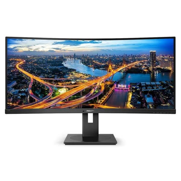 mmd - philips 34in va böjd usb-c dockning 3440x1440 5ms displayport gr svart svart Svart Svart
