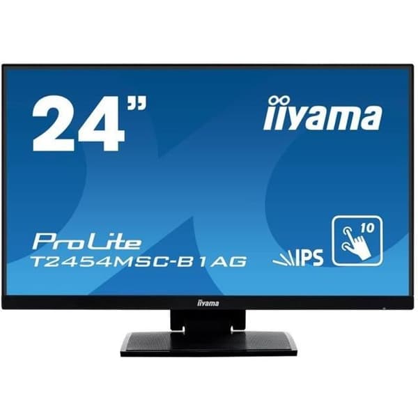 IIYAMA ProLite T2454MSC-B1AG LED-skärm - 23,8" Full HD IPS-pekskärm - HDMI, VGA - Högtalare Svart