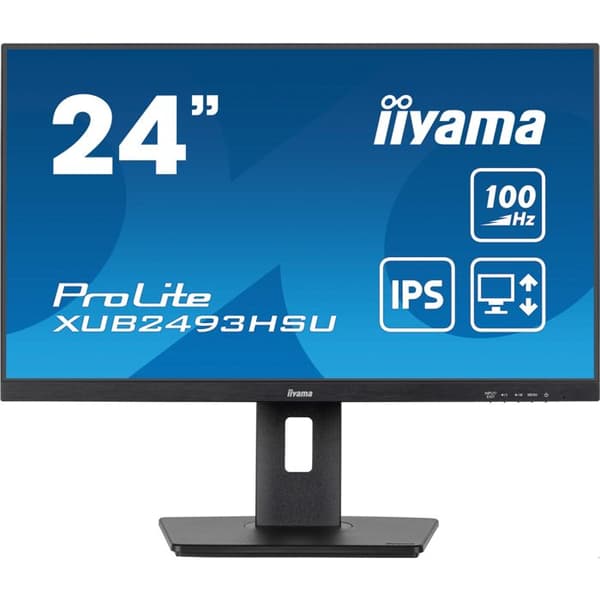 Skärm PC - Iiyama - XUB2493HSU-B6 - 24'' - 1920x1080 - 100Hz - IPS-panel Svart
