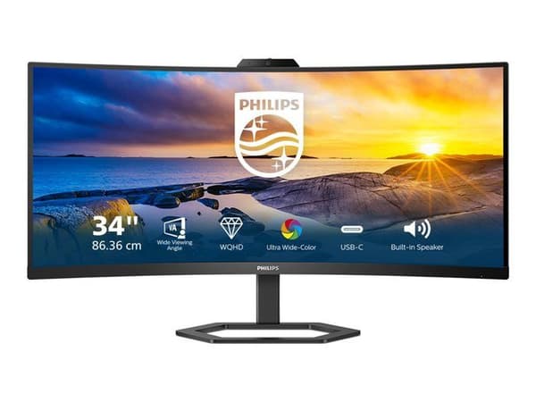 Skärm - Philips - 34E1C5600HE/00 - 34 tum - 3440 x 1440 px - Svart
