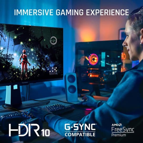 VIEWSONIC XG272-2K OLED-skärm - 27 tum - 2560 x 1440 - 1 ms - HDMI, DisplayPort