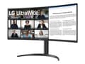 Miniatyrbilde 1 av 5: LG UltraWide 34WR55QK-B - LED-skjerm - kurvet - 34" - 3440 x 1440 WQHD @ 100 Hz - VA - 300 cd/m² - 3000:1 - HDR10 - 5 ms - 2xHDMI, DisplayPort, USB-C