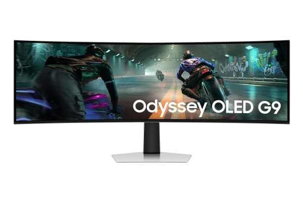 Samsung Odyssey OLED G9 S49DG910SU - G91SD Series - OLED-skjerm - gaming - kurvet - 49" - 5120 x 1440 Dual Quad HD @ 144 Hz - 250 cd/m² - 1000000:1 -