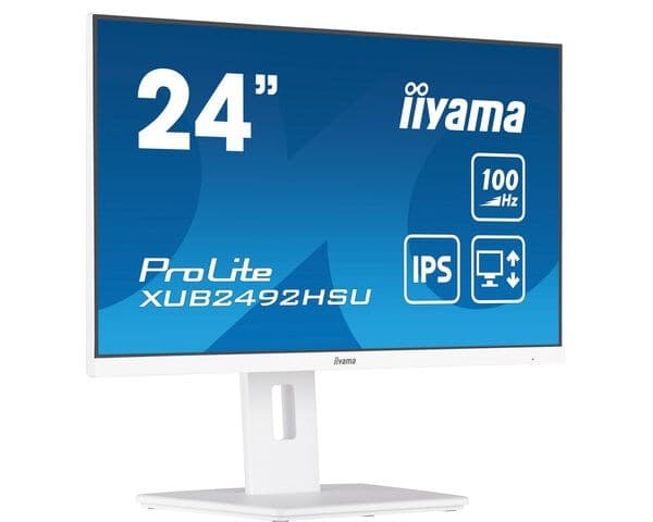 MONITOR IIYAMA LED 23,8" XUB2492HSU-W6 Hvid