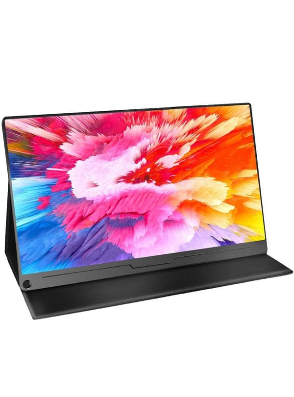 Bärbar Spelmonitor, FHD 1920x1080 Upplösning, IPS Skärm,EU-kontakt