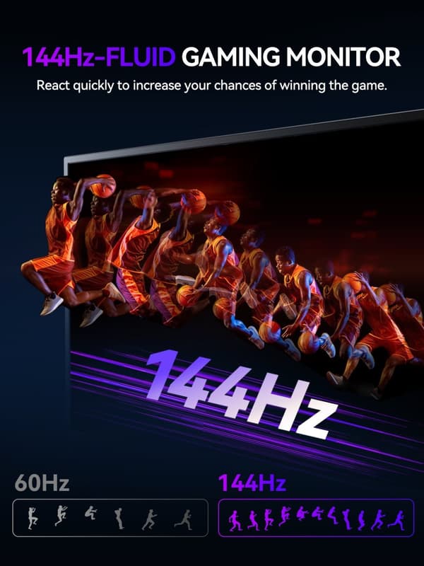 Kannettava 2.5K-näyttö, 144Hz virkistystaajuus, kaksoistyyppinen C-yhteys,EU-pistoke