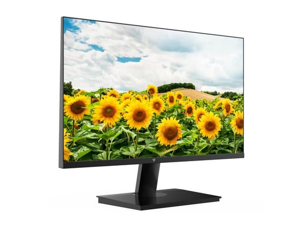 V7 L238V0-E - LED-skärm - 24" (23.8" visbar) - 1920 x 1080 Full HD (1080p) - IPS - 250 cd/m² - 1000:1 - 5 ms - HDMI, VGA - högtalare - svart