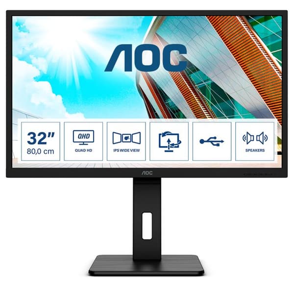 Skärm - AOC - Q32P2 - 31,5" - IPS - 2560 x 1440 - AMD FreeSync