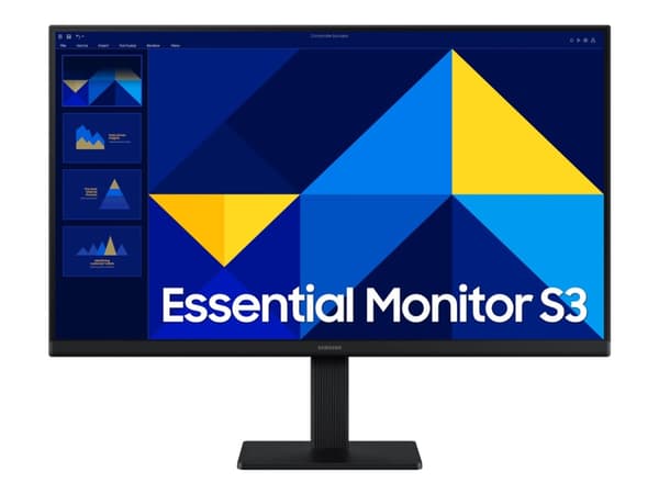 Samsung S24D300GAU - S30GD Series - LED-skjerm - 24" - 1920 x 1080 Full HD (1080p) @ 100 Hz - IPS - 250 cd/m² - 1000:1 - 5 ms - HDMI, VGA - svart Sort